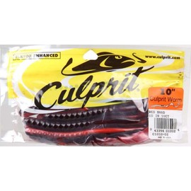 Culprit 10" Worm Red Shad - C1010-02
