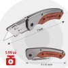 WORKPRO Folding Utility Knife Stainless Steel Head & Liner Lock