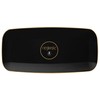 Blue Sky Organic Rectangle Black with Gold Rim Tray -