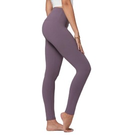 Conceited Leggings for Women - Tummy Control - 5" Waistband - Regular and Plus Size - Vintage Violet - Small - Medium