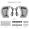 HCmotorku LED Headlight Vent Accents Turn Signal Light Running Light