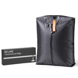 Relime Classic Series Vacuum Bags for Travel Luggage, Compression Bags for Carry On Suitcases and Backpack, Vacuum Seal Packing cube for Cloth Packing (1 PC No Pump)