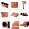 Brown Multifunctional Car Cup Holder Car Seat Organizer Gap Filler