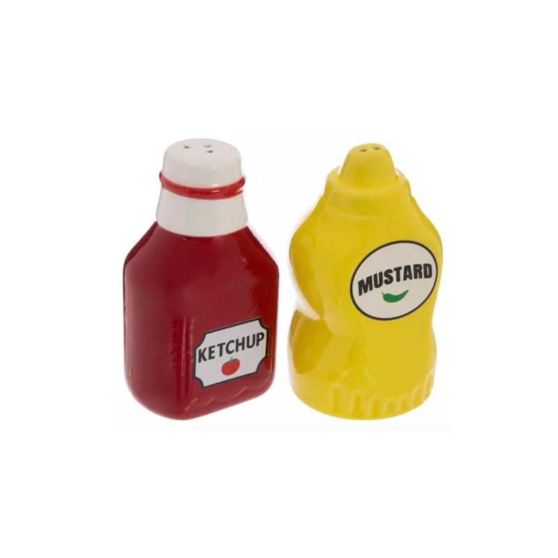 Ceramic Butter Stick Shaped Salt and Pepper Shaker Set