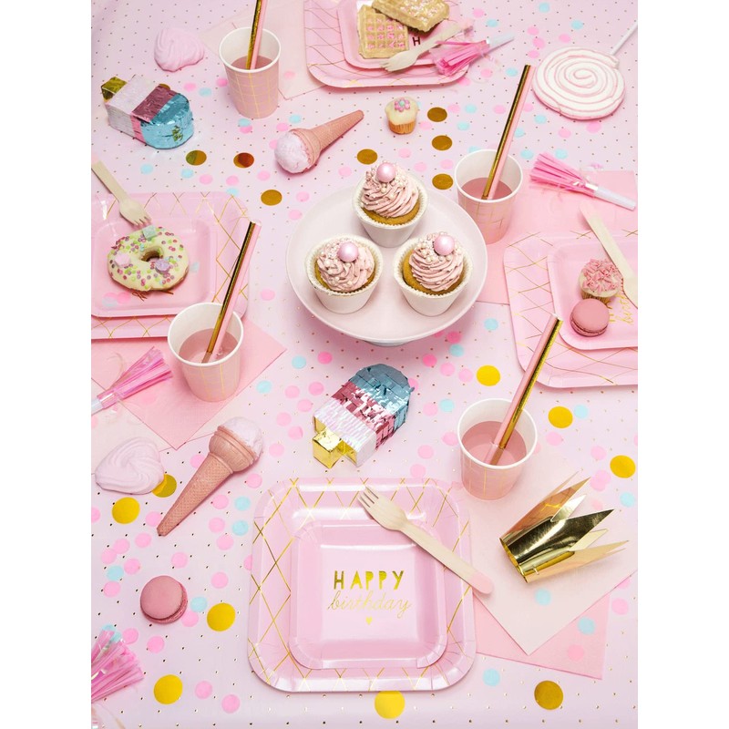 Napkins 3 Layers Light Pink 33 x 33 cm (Pack