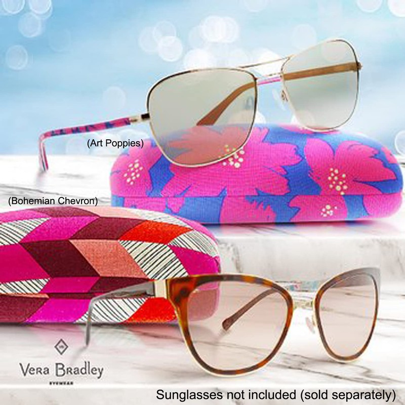 Vera Bradley Clamshell Sunglasses Case, Java Navy Camo (Sunglass Case)