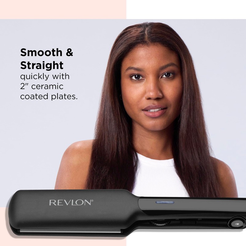 REVLON Smooth and Straight Ceramic Flat Iron | Fast Results,