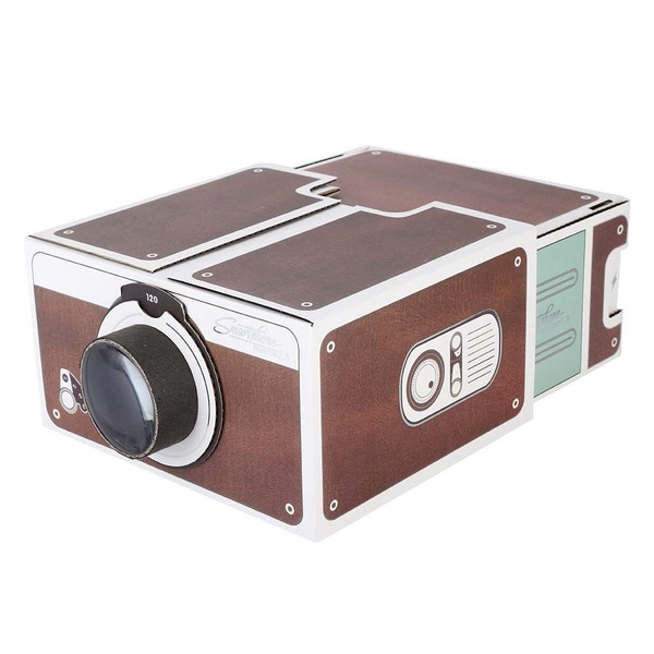 DIY Cardboard Smartphone Projector, SecondGeneration Mini DIY Smart Phone Projector