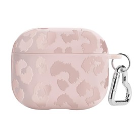 Velvet Caviar Compatible with AirPods 3rd Generation Case with Keychain - Cute Protective Hard AirPod 3 Cases for Women - Nude Leopard Cheetah Print