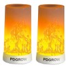 PDGROW LED Flame Effect Light, Flame Lamp 4 Modes USB