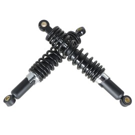 waltyotur Motorcycle 1 Pair Universal 320mm 12.5” Rear Shock Absorbers Replacement for Suzuki Yamaha Honda Kawasaki XL 883 1200 ATV Go Kart Quad Dirt Sport Bikes (Black)