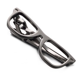 Yoursfs Necktie Clip Glasses & Mustache Design Funny Playful Men’s Accessories Valentine's Day Gift for Men