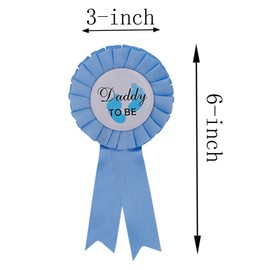 Mommy to Be & Daddy to Be Tinplate Badge Pin Pink Light Blue Baby Shower Buttons for Baby Shower Party Celebration Gender Reveals Party Suppliers by Topfun