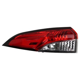 TRQ Left Outer Rear Tail Light Assembly Drivers Side Compatible with 2020-2022 Toyota Corolla TO2804149