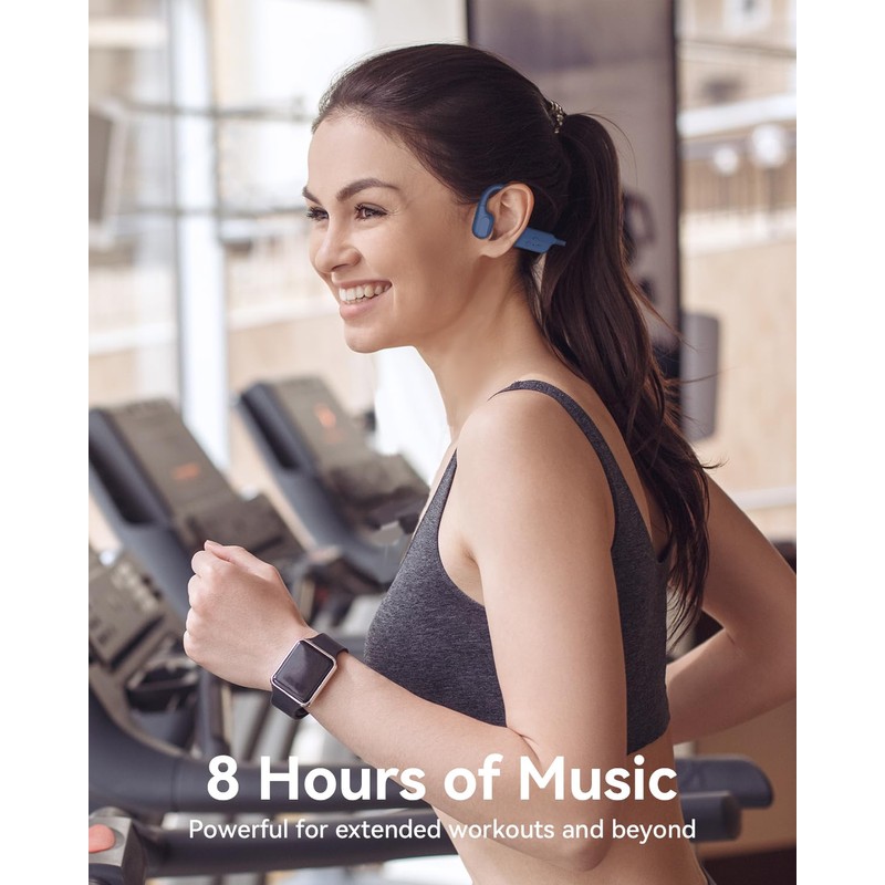 MONODEAL Bone Sound Headphones Bluetooth 5.4, IP68 Waterproof Headphones Float