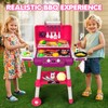Kids Play Kitchen Toys, Kids BBQ Grill Playset with Smoke
