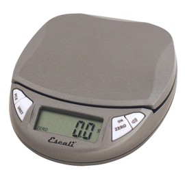 Escali Pico PR500S Precision Kitchen Food Scale for Baking and Cooking, Lightweight and Durable Design, LCD Digital Display, Lifetime ltd. Warranty, Metallic Small
