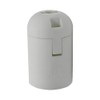 Socket E27 White with Smooth Coating and Attachment Cap M10