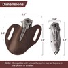 MUZZIOU Handmade Leather Pocket Knife Sheath, Folding Knife Sheath Compact