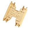 Brass Chassis Gearbox Skid Plate Transmission Mount for Axial 1/18