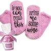 Fluffy Luxury Wine / Gin Socks with Bring Me Wine