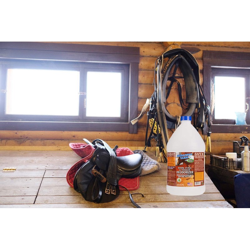 Absolutely Clean Barn, Stall, or Horse Trailer Deodorizer, Natural-Based Cleaning