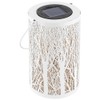 Solar Power Hanging Hollow LED Lamp Decorative Light for Outdoor
