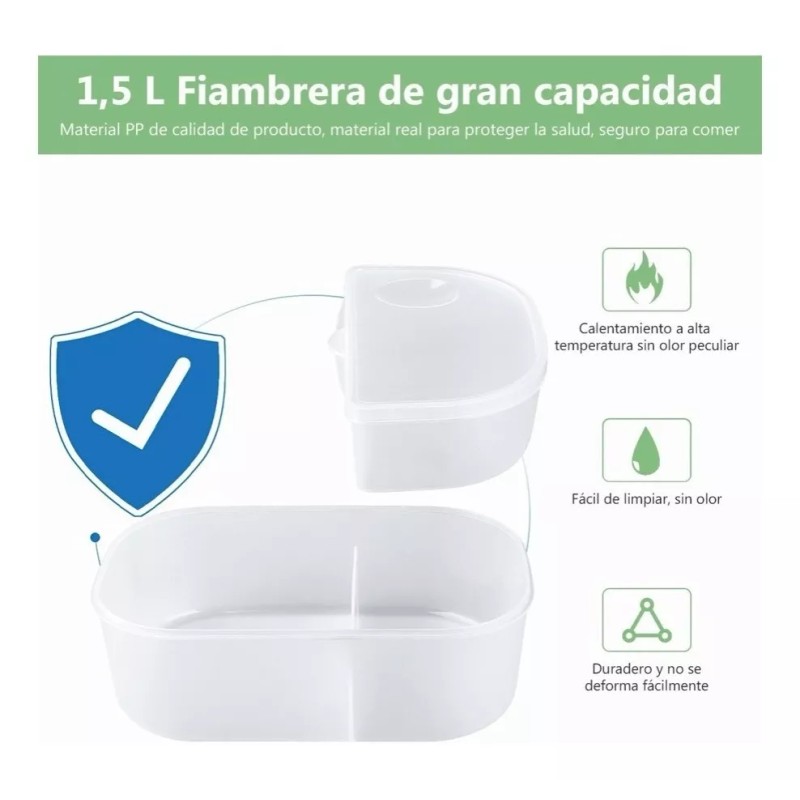 Codalis Fiambreras Eléctricas Portátiles Para Hogar Lonchera 2 En 1