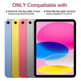 For iPad (A16) 11th &10th generation Case with Keyboard,Backlight Multi-Touch Trackpad for iPad 11th Gen 2025 11 inch&10th Gen 2022 10.9 inch, Magic-Style with Floating Cantilever Stand,T-BlackGray