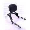 JMei BLACK Sissy Bar Backrest with Luggage Rack For Kawasaki