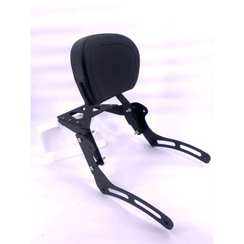 JMei BLACK Sissy Bar Backrest with Luggage Rack For Kawasaki