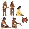 Woodland Scenics SP4443 1.5-Inch Scene Setters Figurine, Native Americans, 5/Pack