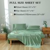 Revdomfly 4 Pcs Full Size Luxury Silky Soft Grass Green
