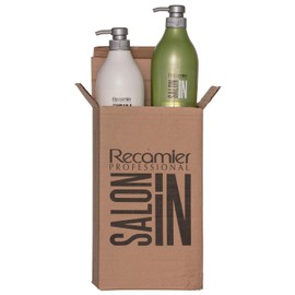 Recamier Saloon In Keratin Ultra Force Shampoo & Conditioner Set Weak & Damaged Hair | SalonIn Champú y Tratamiento Cabellos Débiles y Maltratados Kit 33.8Oz-1000ml