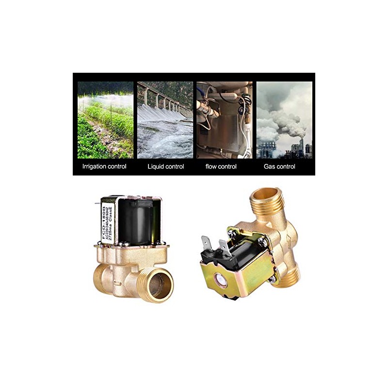 Electric Solenoid Valve Normally Closed Brass for Water Control AC