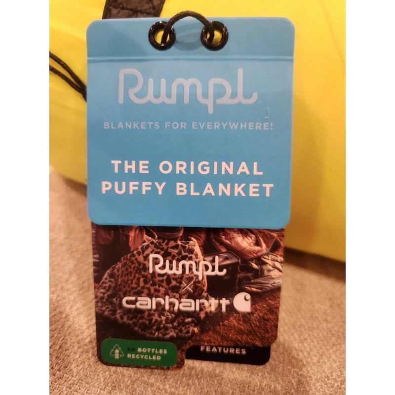 Rumpl New RUMPL X CARHARTT ORIGINAL PUFFY Black Lime Camping