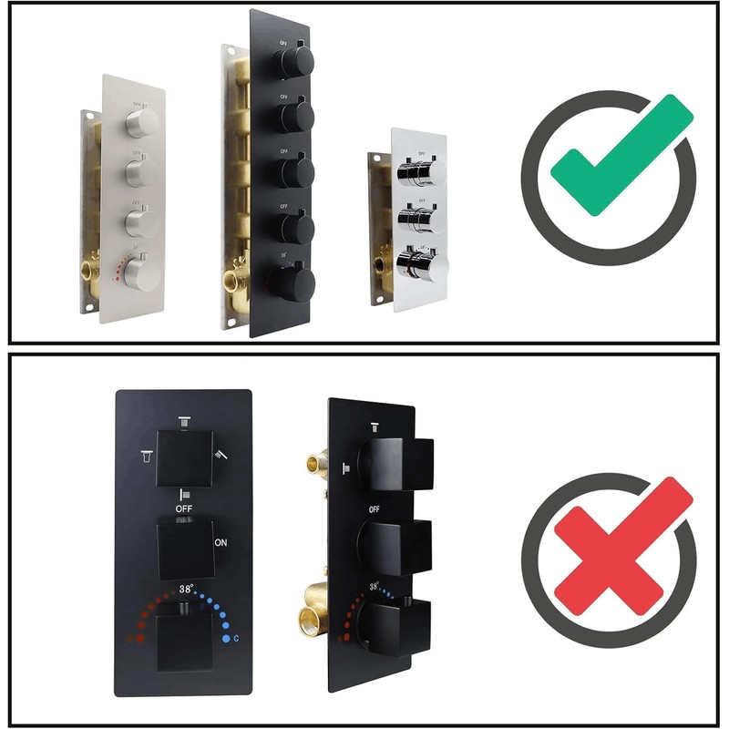 【For AFTER July, 2022】 HOMEDEC Thermostatic Shower Valve Cartridge Replacement,
