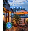 LORRYTE 2-Pack 120 LED Blue Solar String Lights Outdoor -