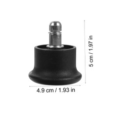 CAXUSD 10pcs Snap Foot Pads for Chairs Castors Fixed Stationary Feet Non-Slip Silent Protect Hard Floor