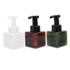 VICASKY 3pcs Square Foaming Pump Bottles Portable Travel Hand Soap