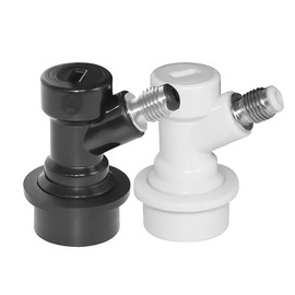 Laroal 2Pcs Ball Lock MFL Gas and Liquid Keg Quick Disconnect Set Fittings Plastic Stainless Steel Ball Lock Gas Connector and Ball Lock Liquid Disconnect Device