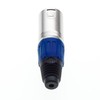 Keple 5 Pole XLR Plug, Blue - Male Audio Mic