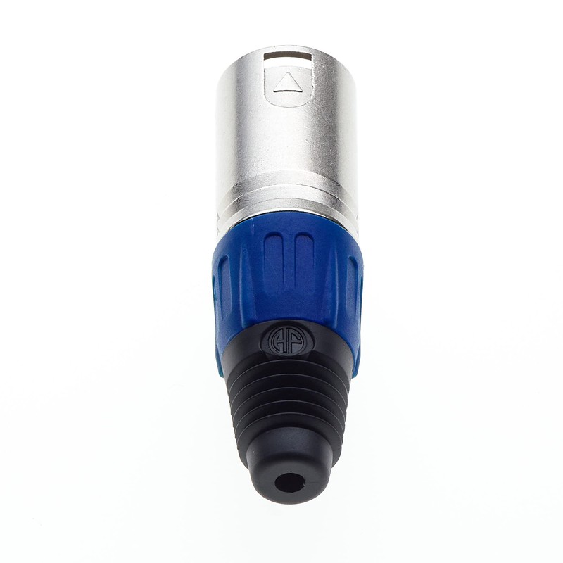 Keple 5 Pole XLR Plug, Blue - Male Audio Mic