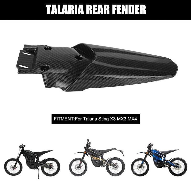 Carbon Fiber Pattern Rear Fender Protector for Talaria Motorcycle Fender