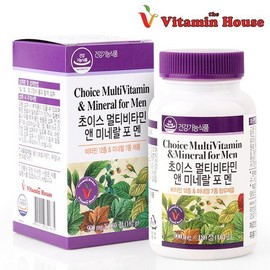 Vitamin House 비타민하우스 초이스 멀티비타민앤미네랄 포맨 (180정) Vitamin House Choice Multivitamin & Mineral for Men (180 Tablets)