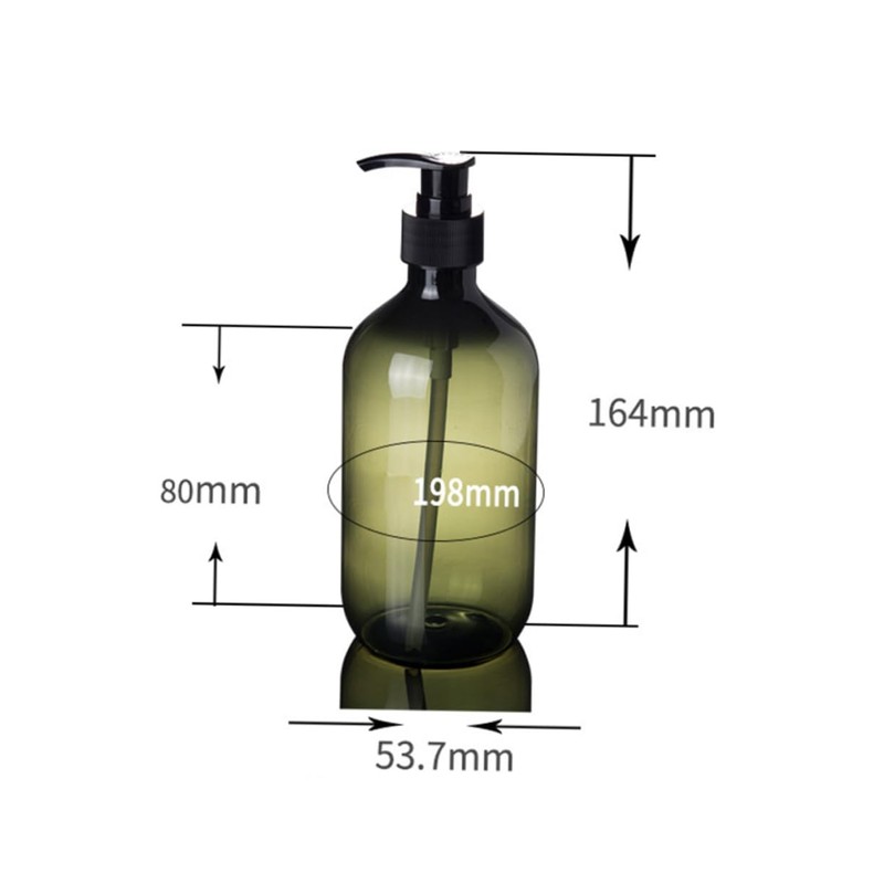 Outanaya 300ml Green Shower Gel Bottle Pump Bottle Bathroom Soap