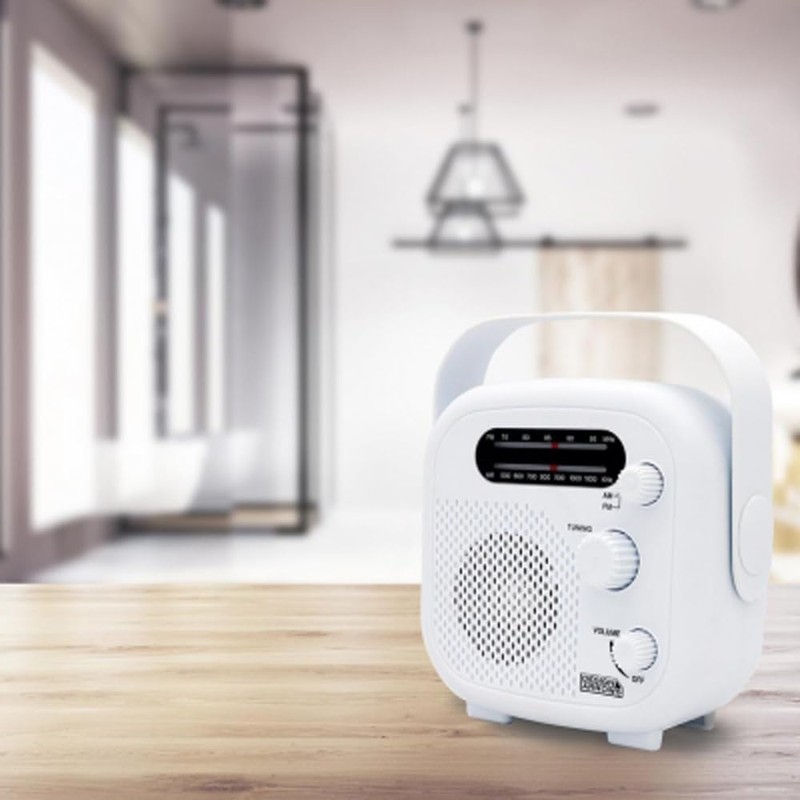 Yazawa Corporation SHR02WH Shower Radio