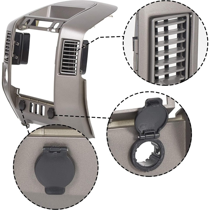 KUAFU Center Dash Audio A/C Instrument Panel Bezel Cover Lid