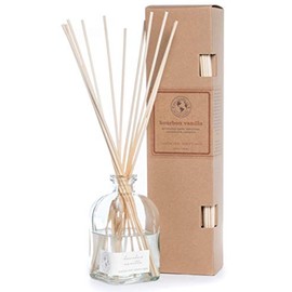 Eco Candle Co. Reed Diffuser Set, Bourbon Vanilla, 4 oz. - Scents of Bourbon, Vanilla, Tonka Bean, Cedarwood, & Cardamom - Premium Fragrance & Essential Oils, Clear Glass, 12 Reeds, Recycled Box