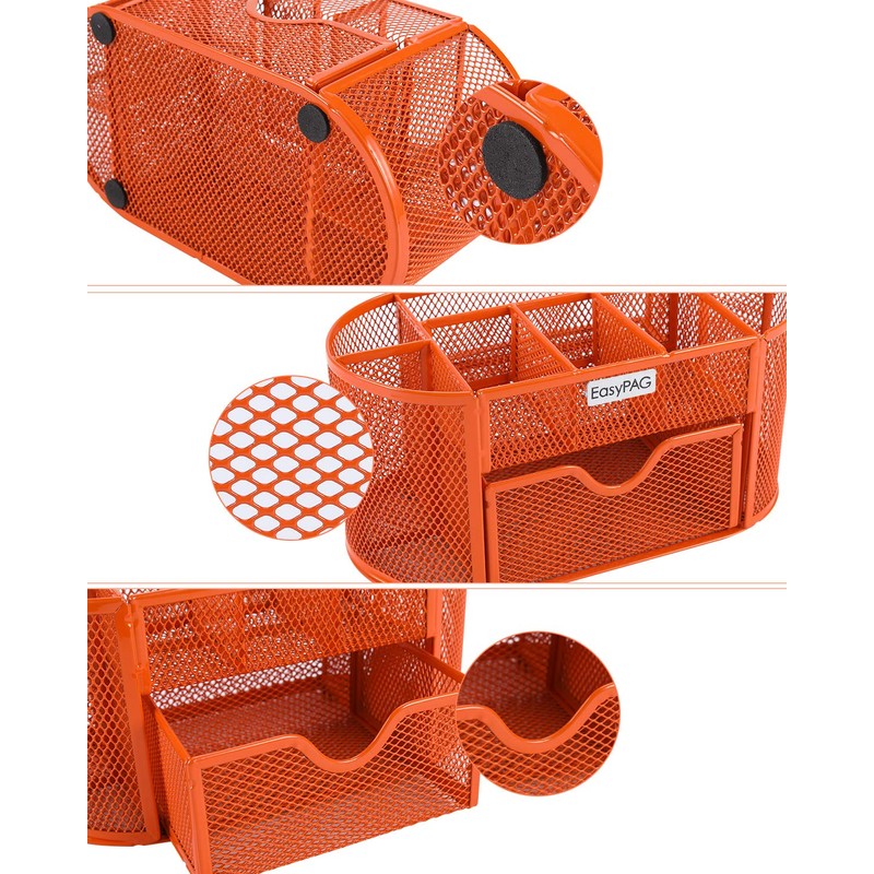 EasyPAG Desk Organizer 9 Components Mesh Office Desktop Office Supplies
